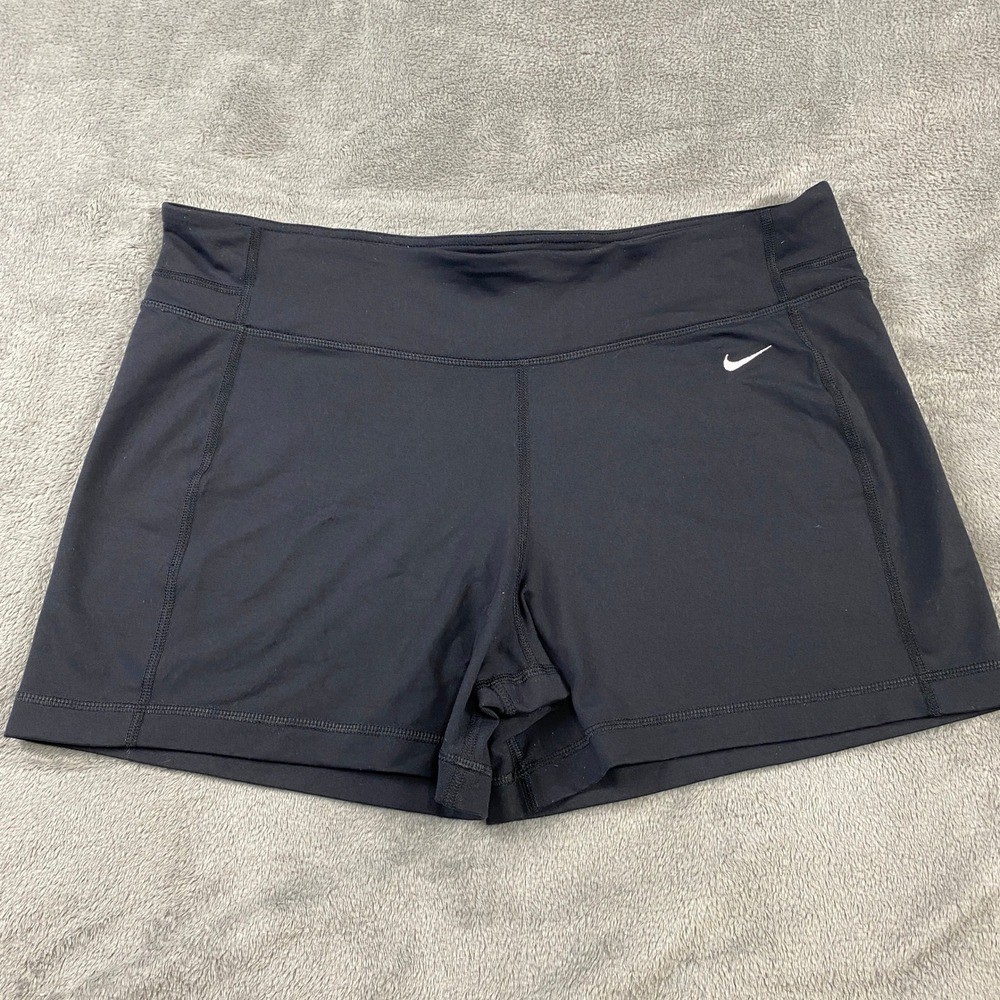 Nike Dri Fit Shorts Womens XL Black Athletic Athletic Performance